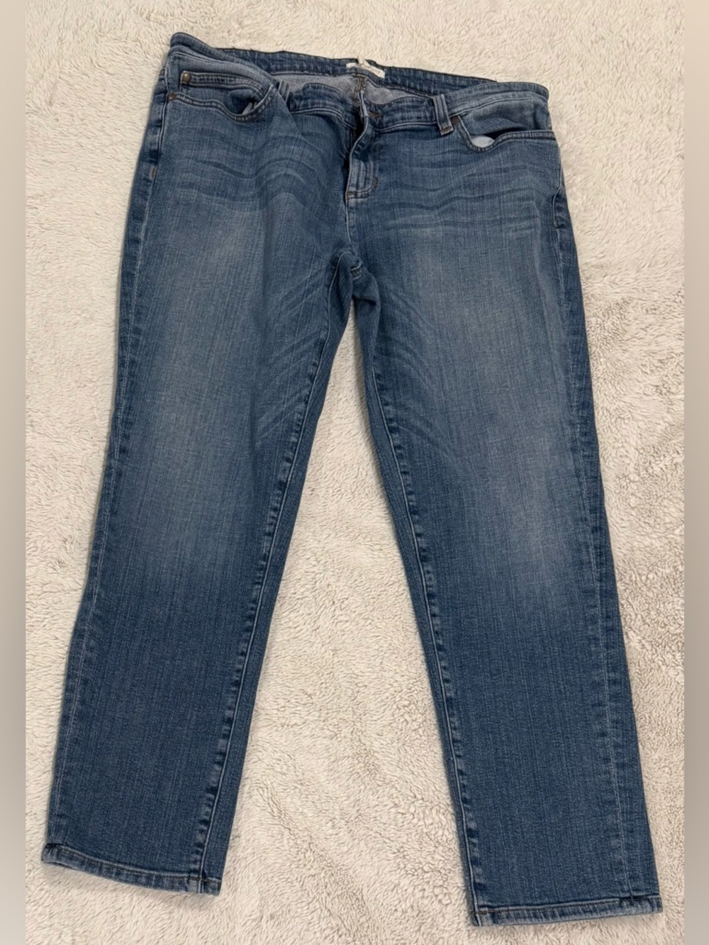 EILEEN FISHER Organic Cotton Ankle Jeans 14P